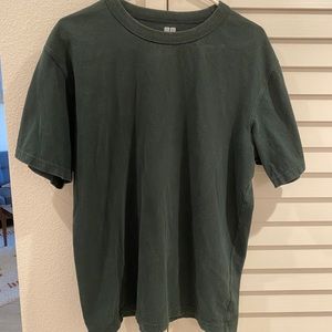 Uniqlo U Green T-shirt, Mens size Large, oversized